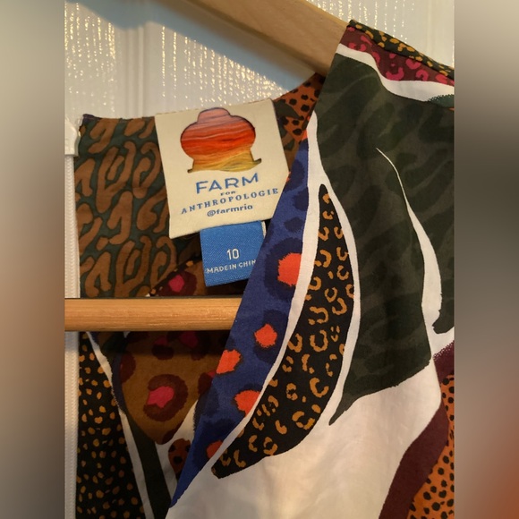 FARM Rio by Anthropologie NWOT Size 10 Deep V-Neck Maxi Dress - Picture 6 of 12